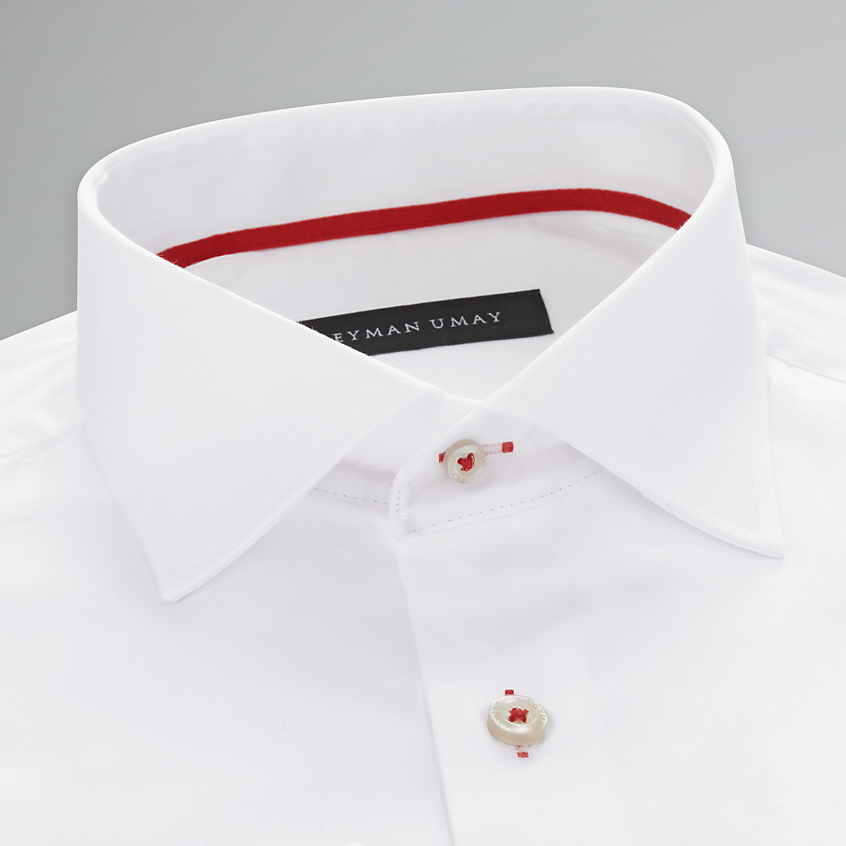 White Red Cotton Men's Shirt – Peyman Umay