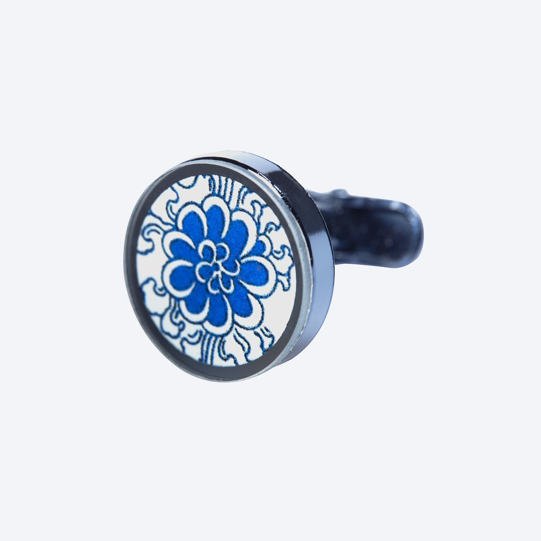 Blue Flower Cufflink