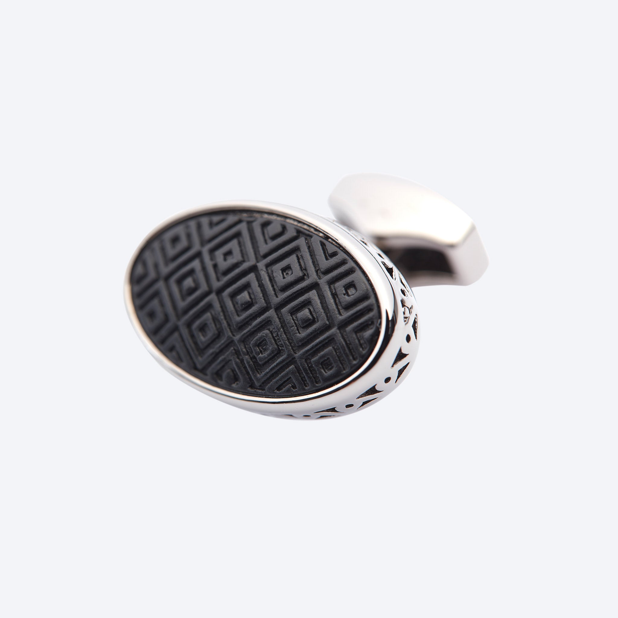 Black Ellipse Cufflink