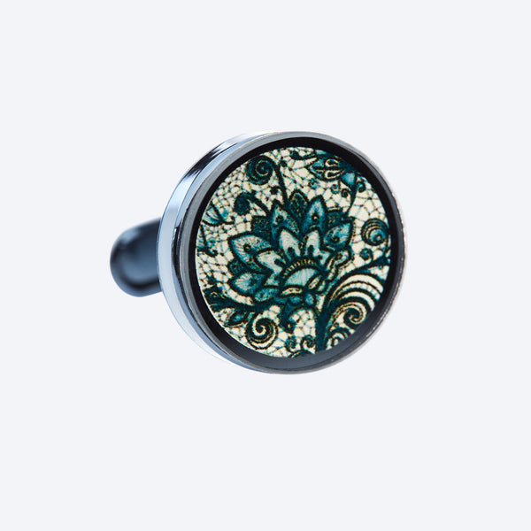 Green Lotus Cufflink