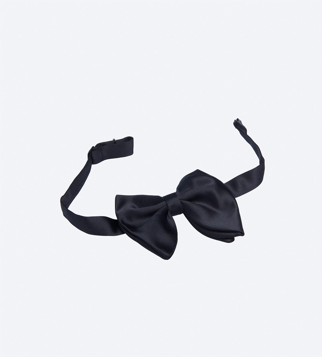 Black Satin Bow Tie