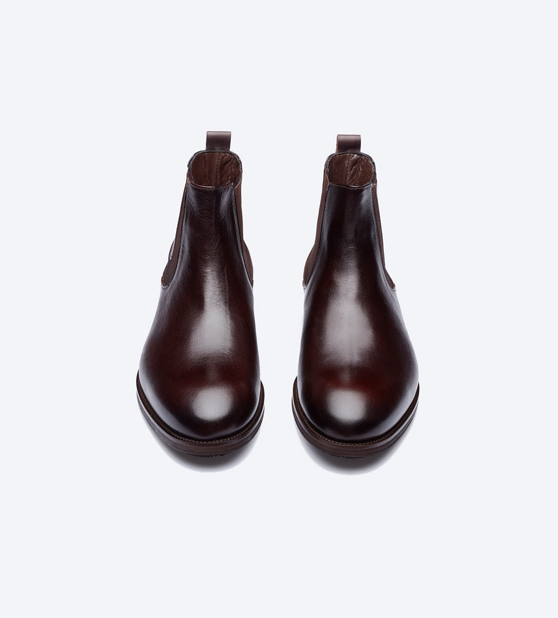 Chestnut Brown Classic Chelsea Boots
