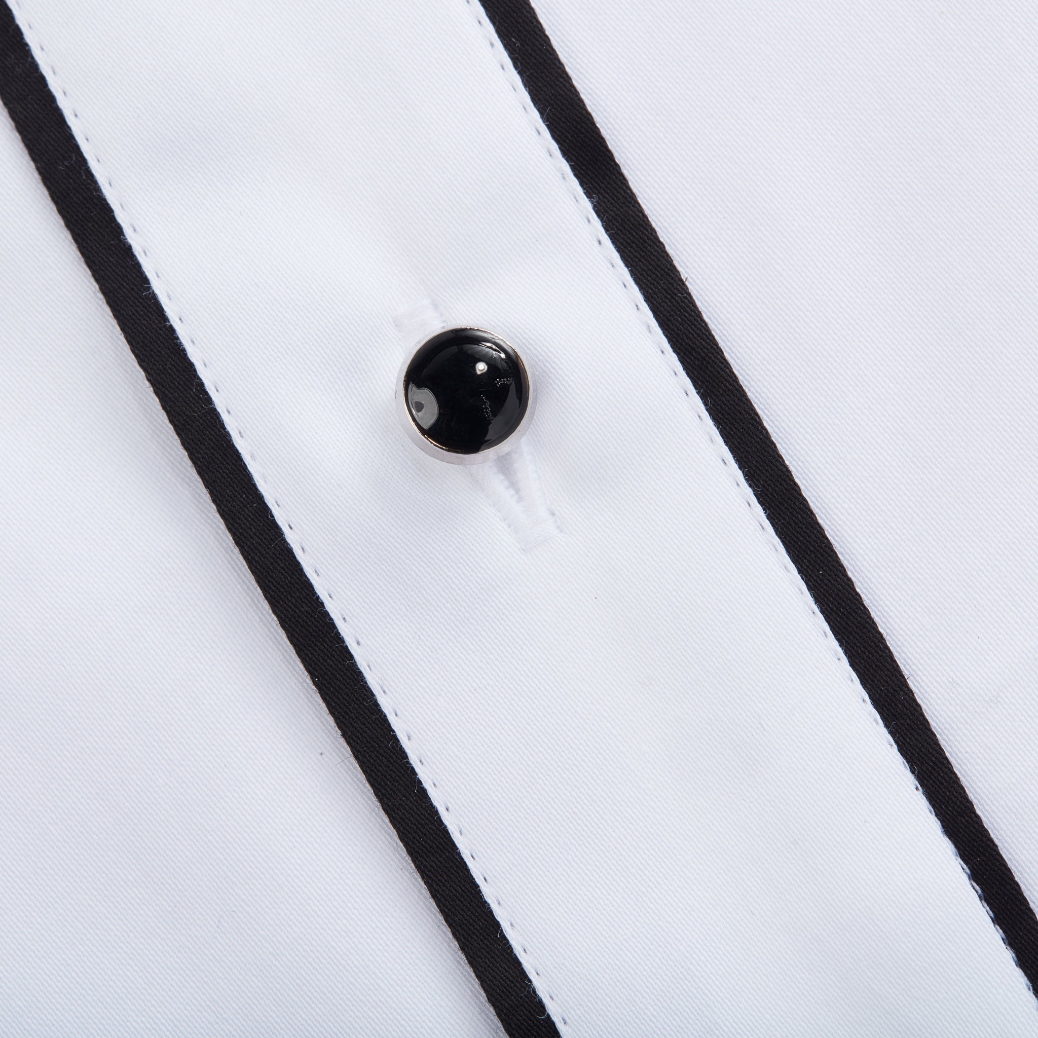 White Black Tuxedo Shirt