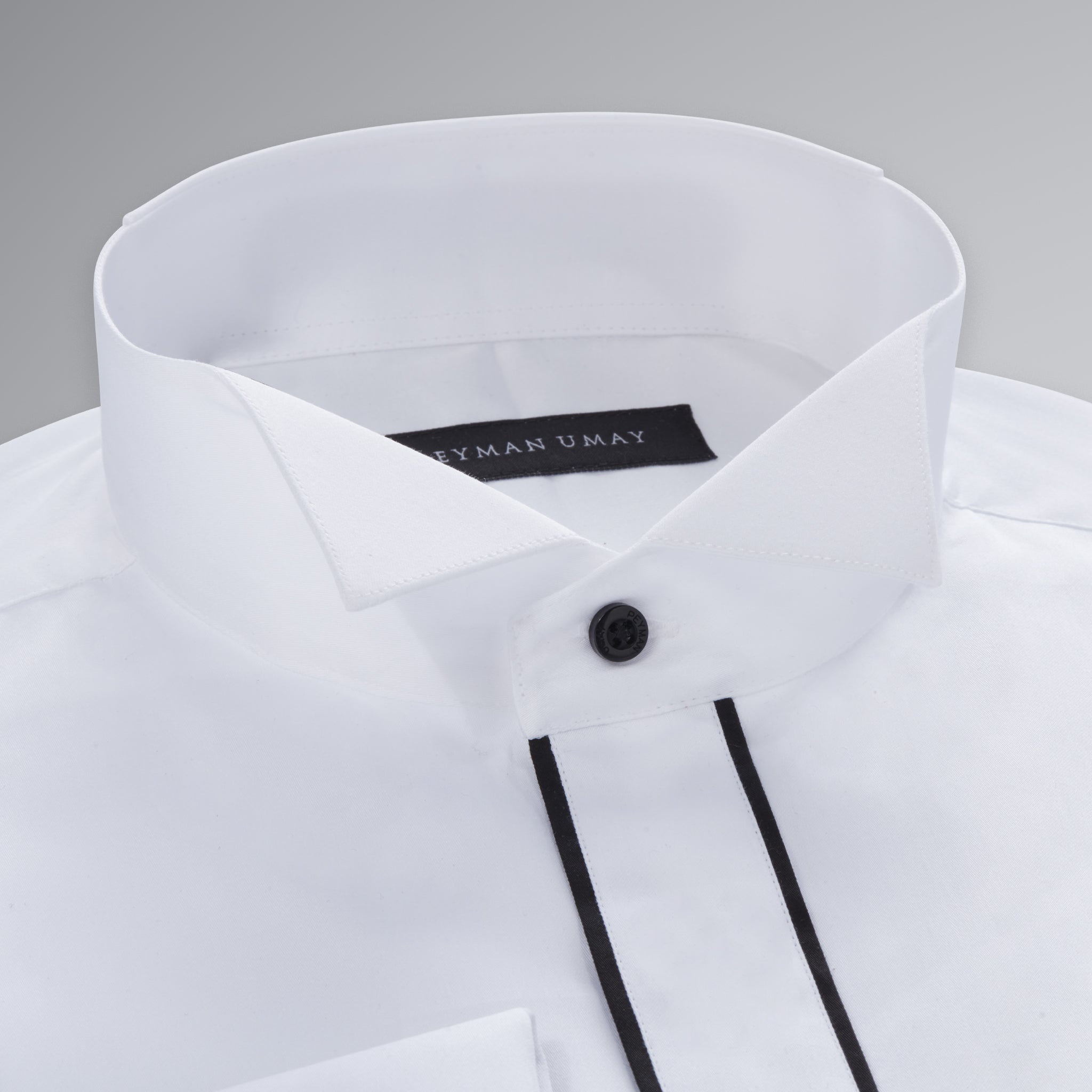 White Black Tuxedo Shirt