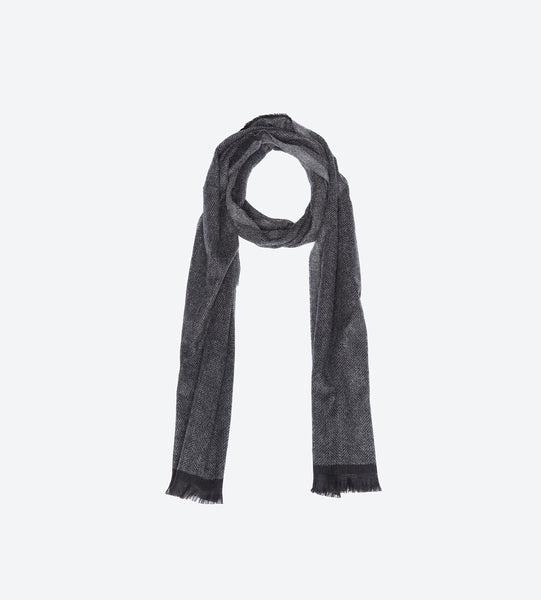 Dark grey Herringbone Scarf