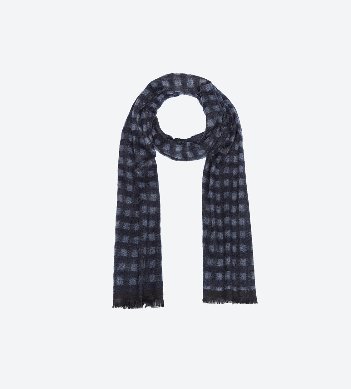 Blue P Grey Scarf