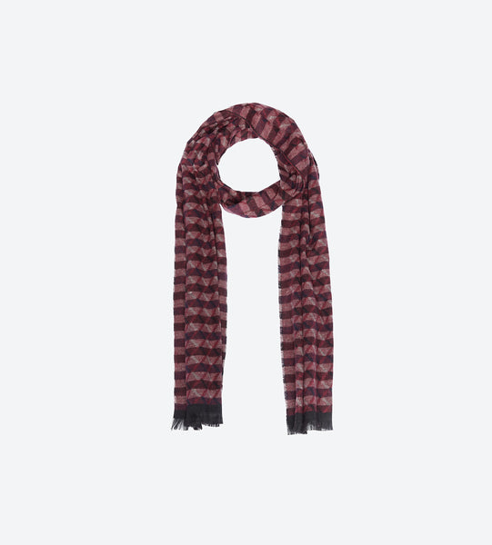 Red Black Pattern Scarf