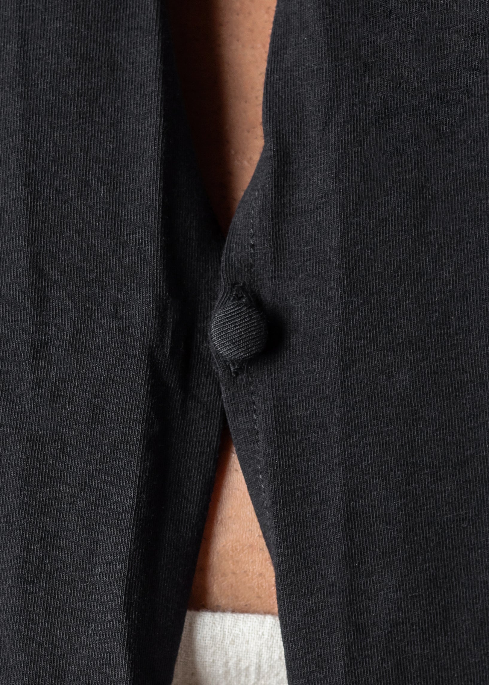 Black Bohemian Button Vest