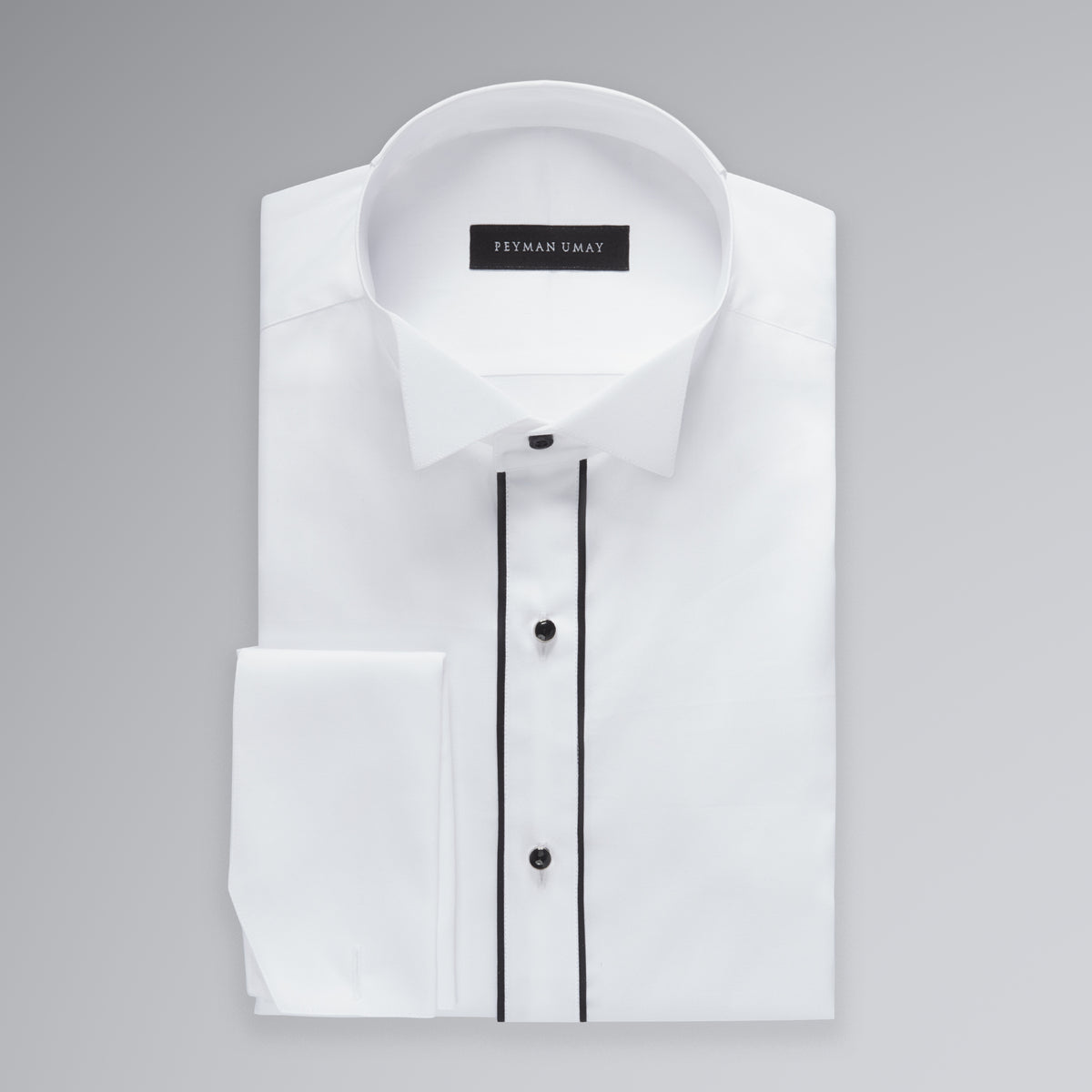 White Black Tuxedo Men's Shirt – Peyman Umay