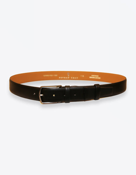 Matte Black Leather Belt