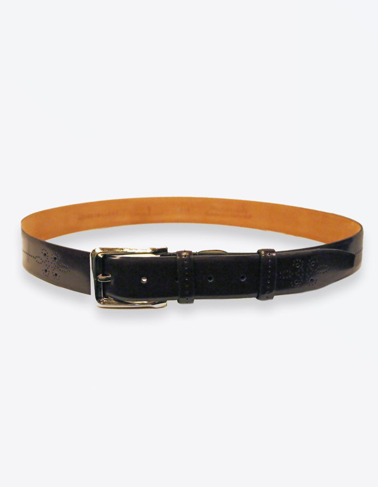Black Perforated Belt