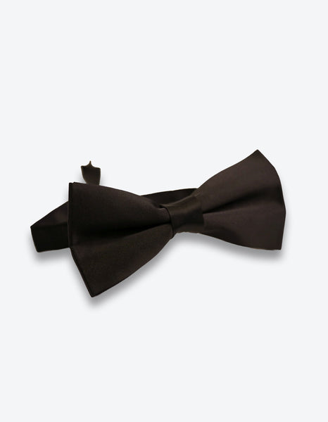 Black Satin Bow Tie