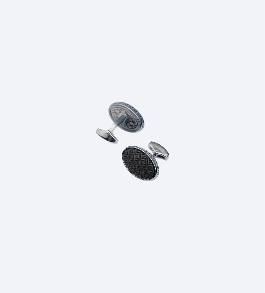 Black Ellipse CufflinkBlack Ellipse Cufflink