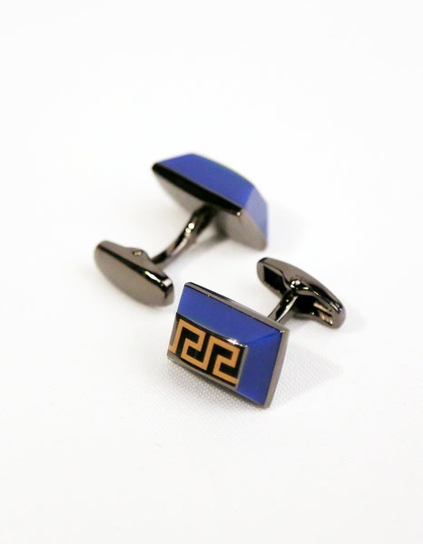 Sax Blue Labirent Cufflink