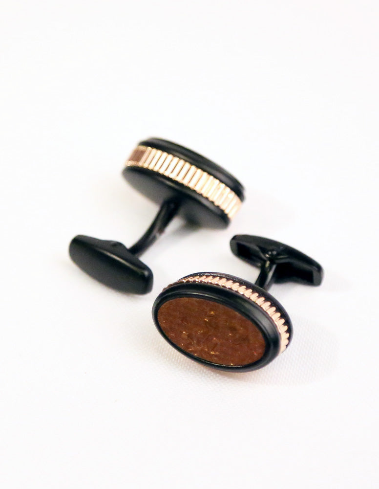 Black Brown Cufflink
