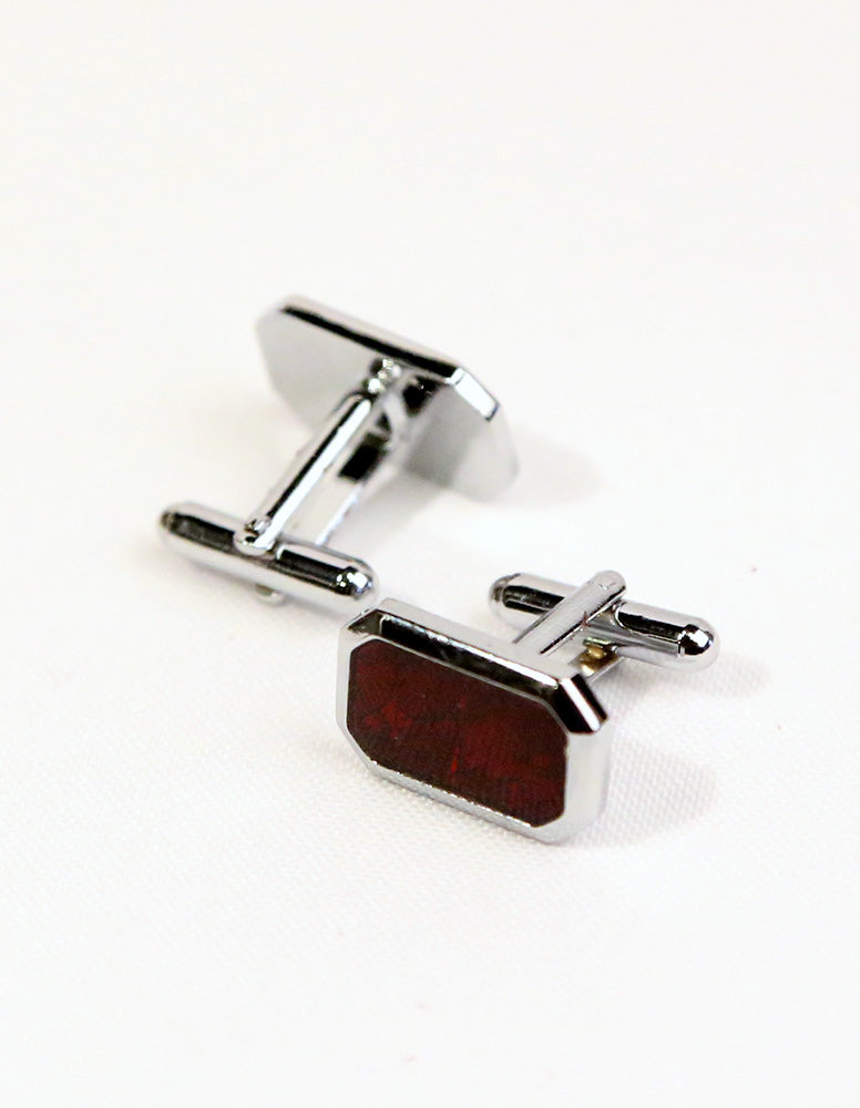 Red Octagonal Cufflink
