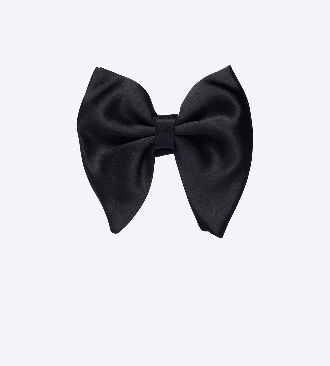 Black Satin Bow Tie