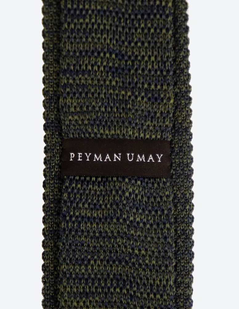 Dark Green Knit Tie