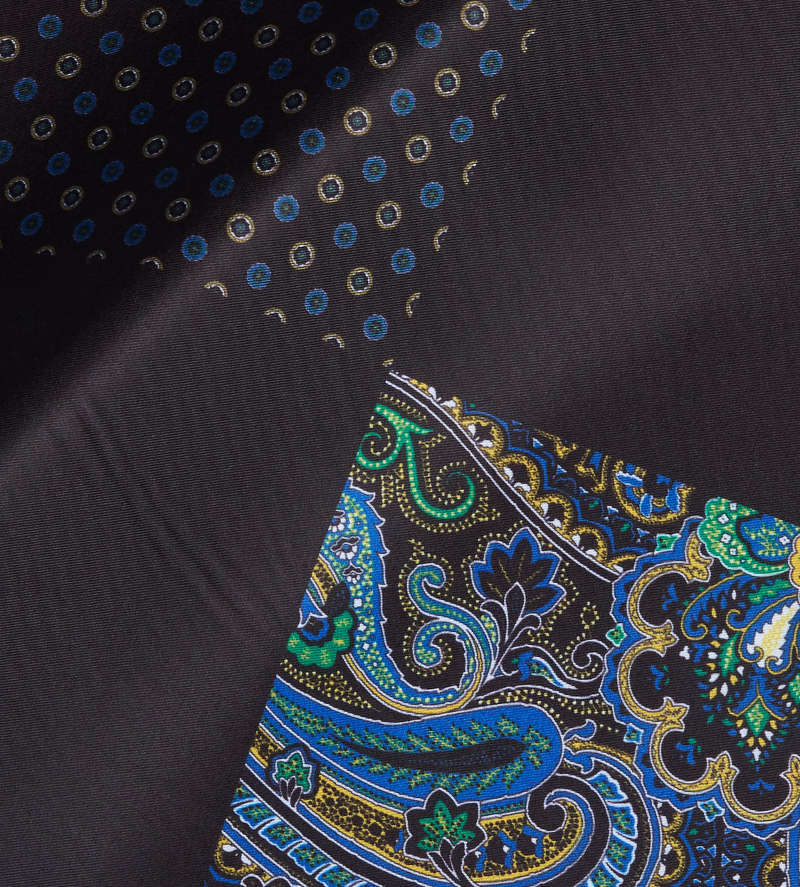 Blue-Black Pocket Square
