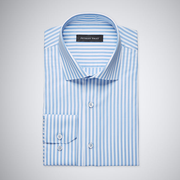 Blue King Striped Cotton Shirt