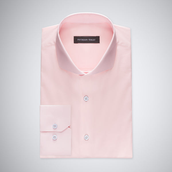 Pink Solid Cotton Shirt