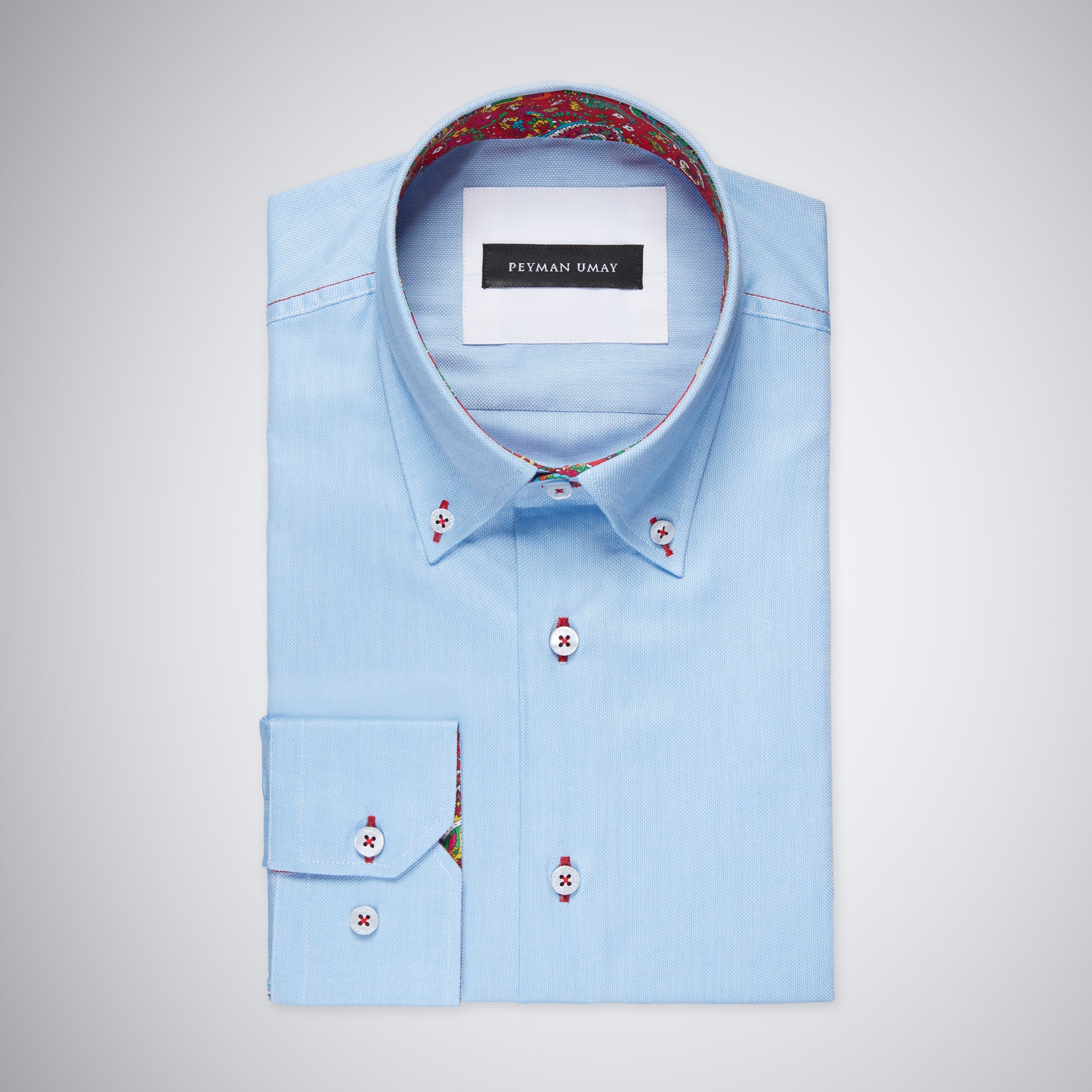Blue Oxford Button-down Shirt