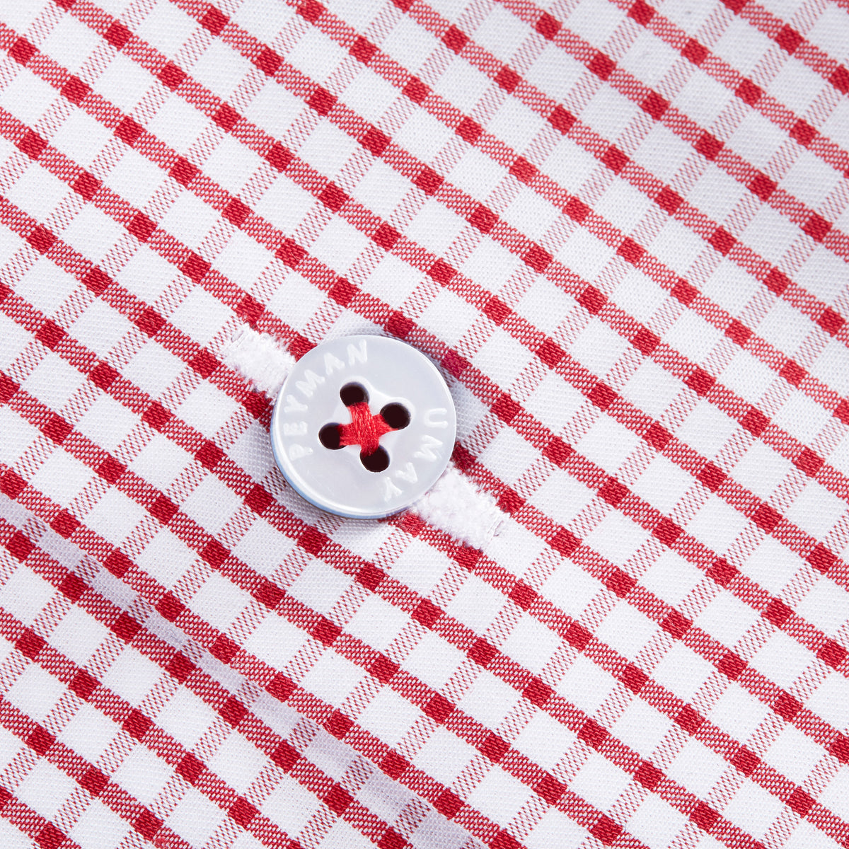 red and white checkered dress shirt The Gingham Dress Shirt