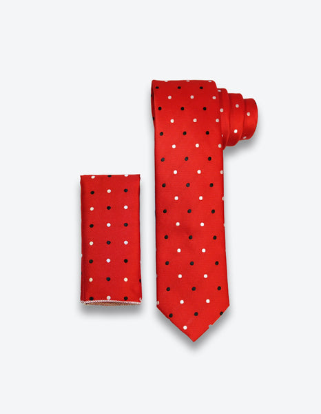 Red-White Polka Dot Tie