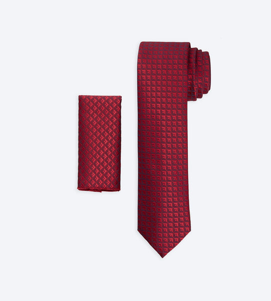 Red Checkered Tie