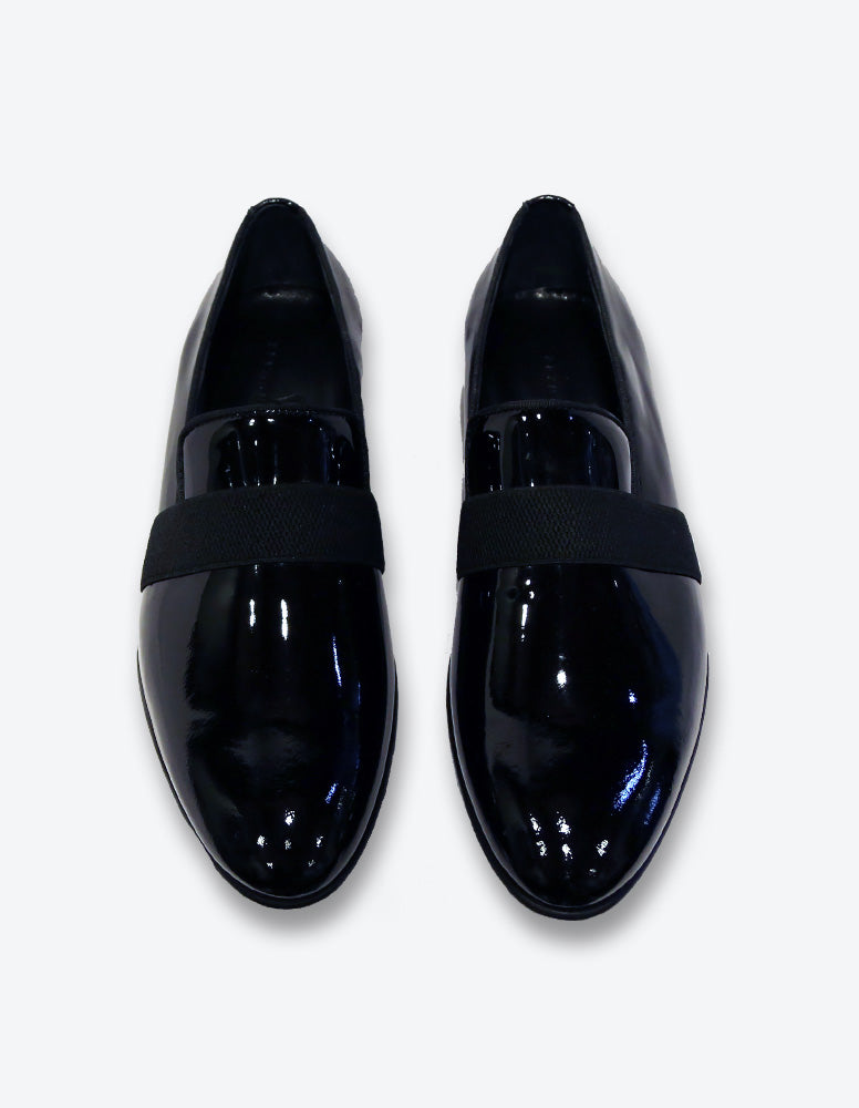 Black Patent Smoking Loafer