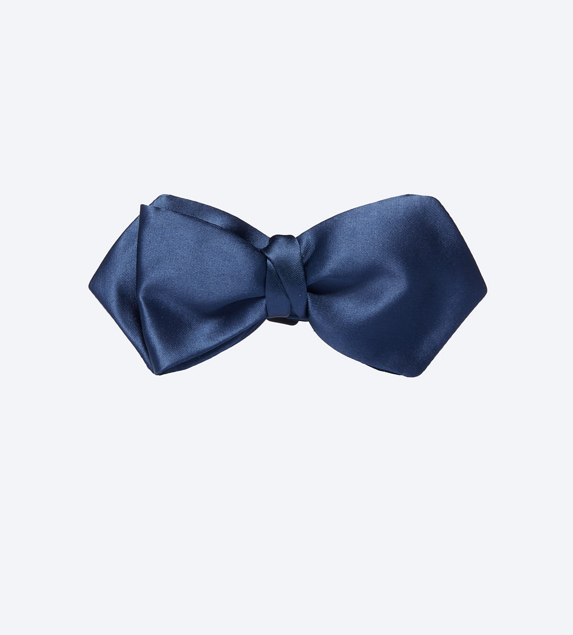 Dark Blue Satin Bow Tie