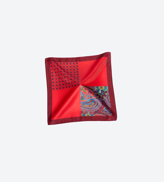 Red-Maroon Pocket Square