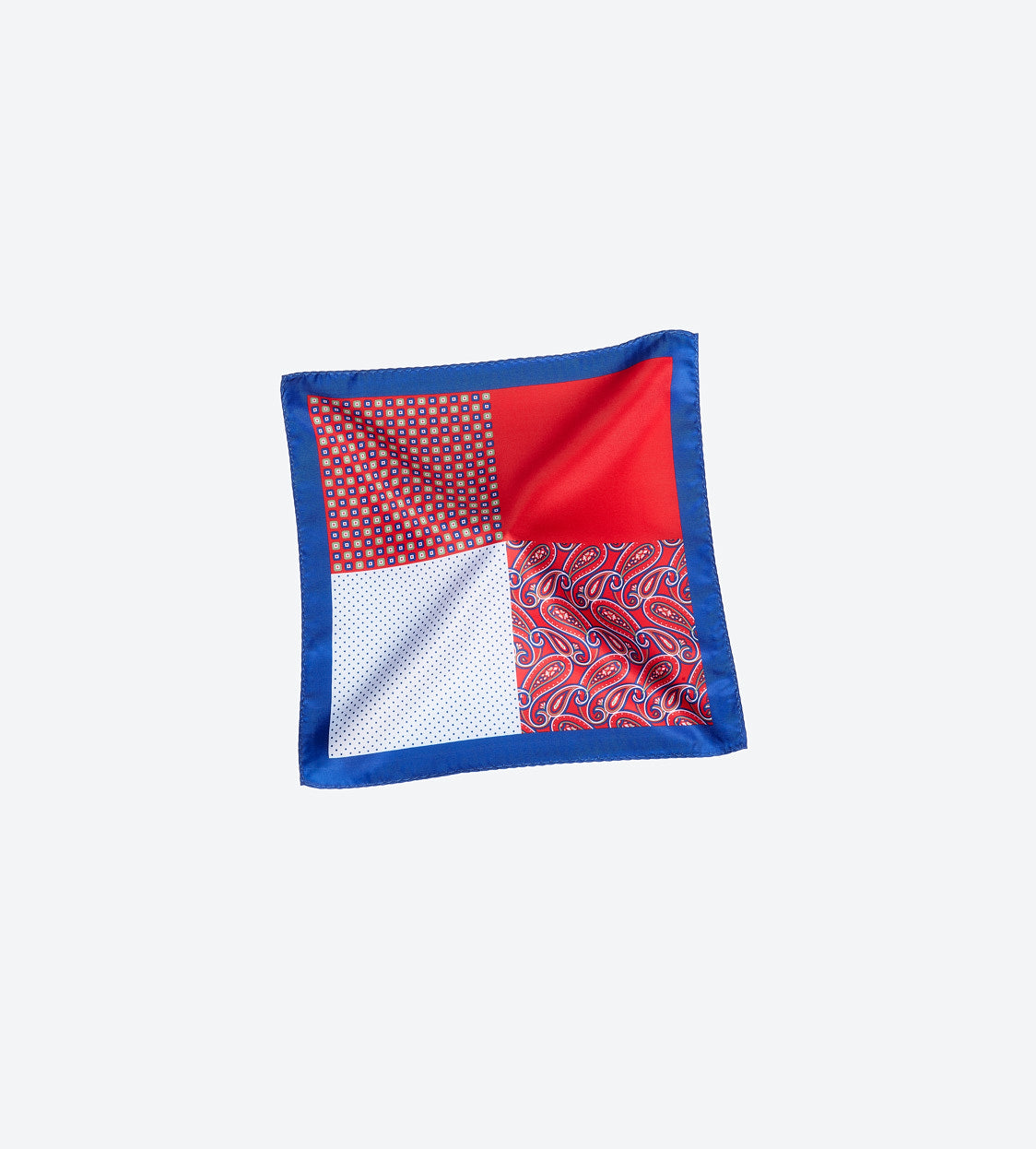 Red-Blue Pocket Square