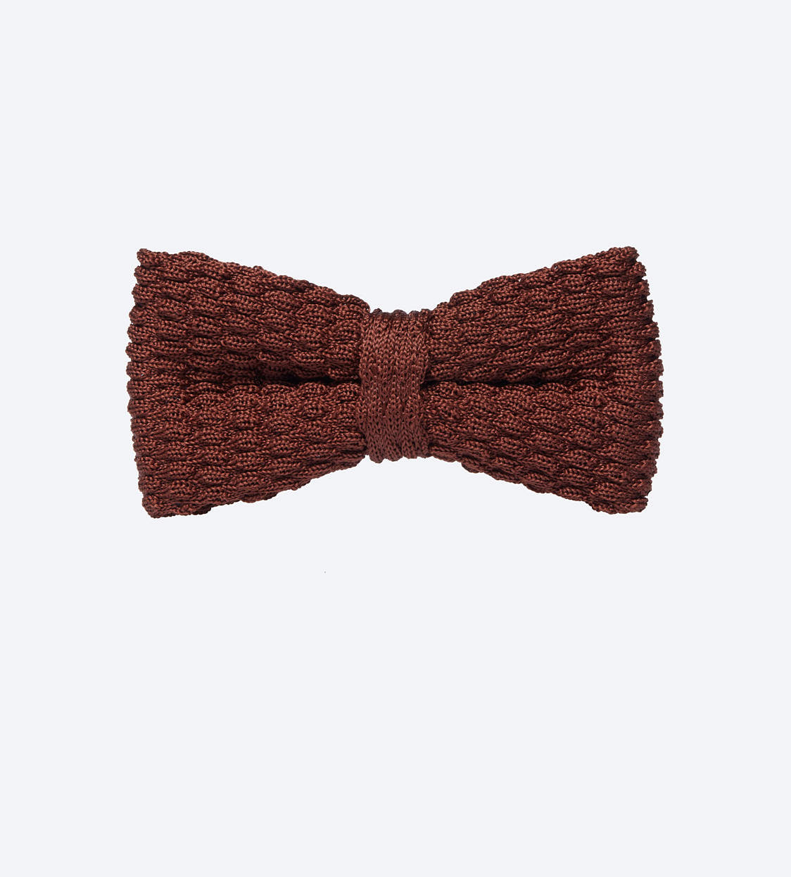 Brown Knit Bow Tie