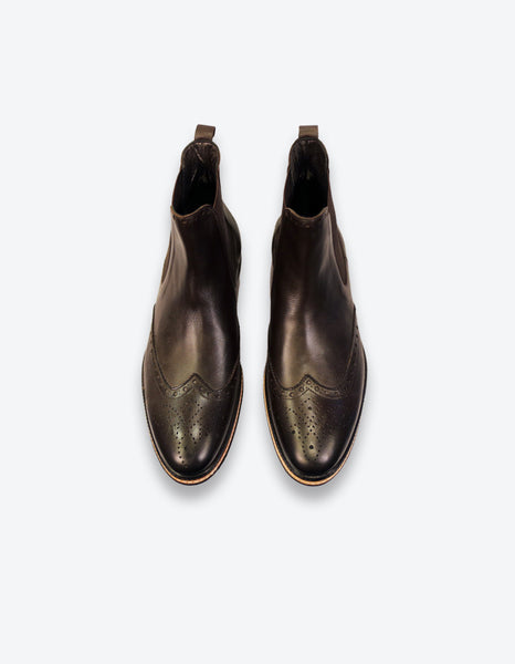 Chocolate Oxford Chelsea Boots