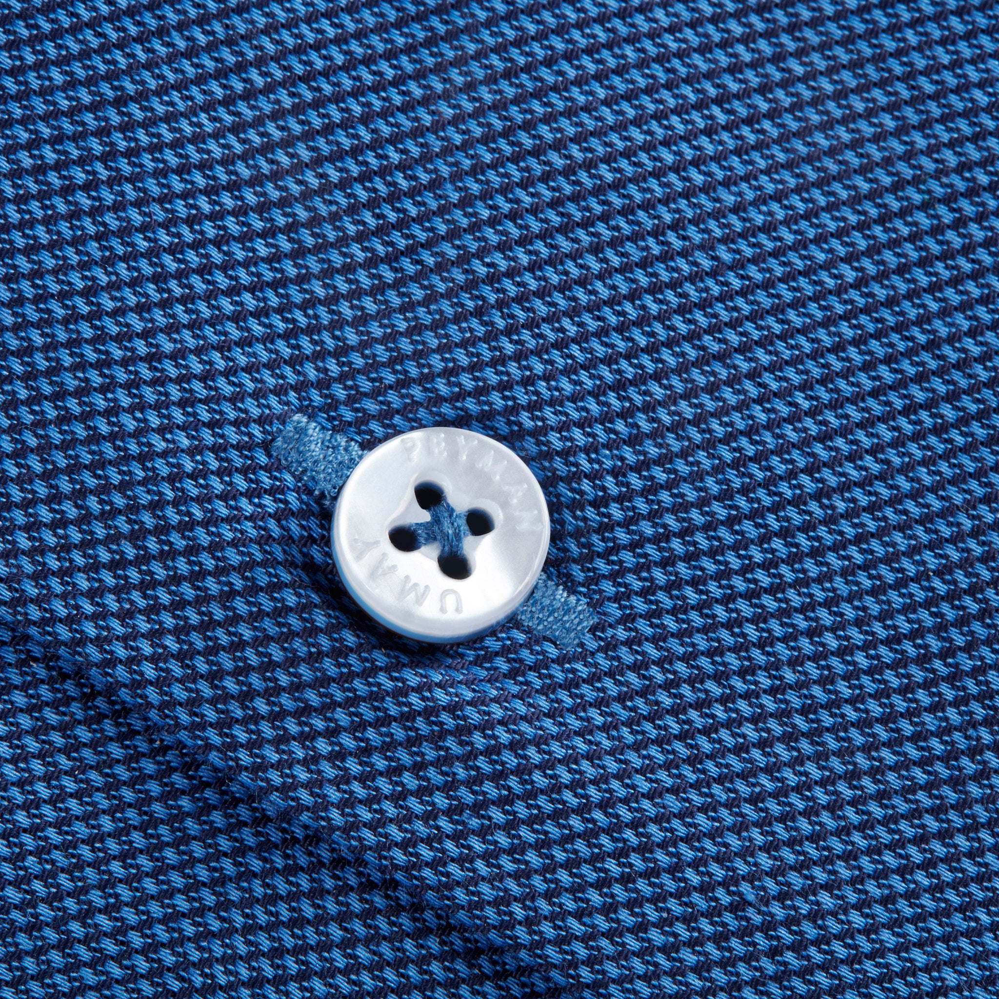 Dark Blue Oxford Cotton Button-down Shirt