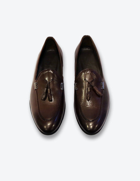 Chocolate Tassel Loafer Shoes