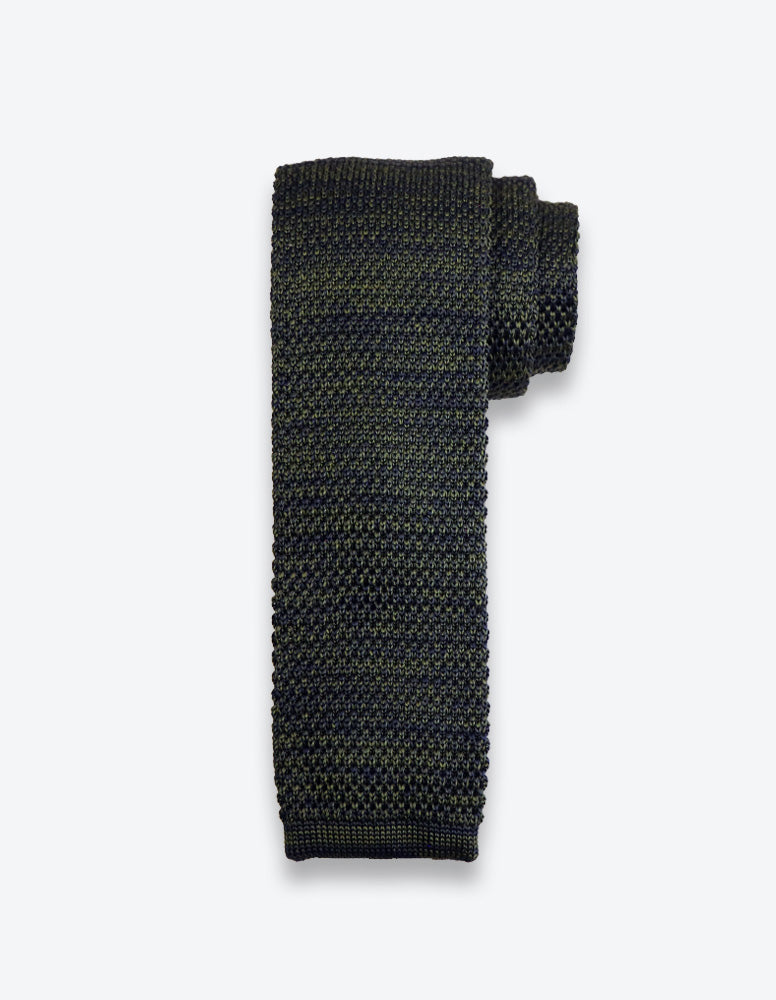 Dark Green Knit Tie