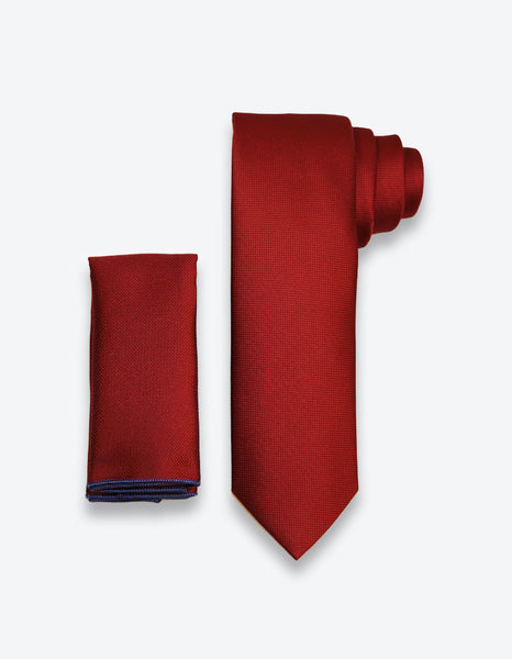Dark Red Solid Tie