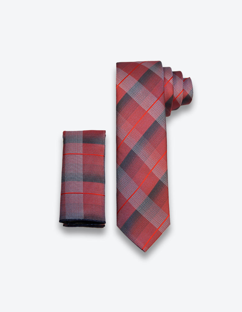 Red Plaid Tie