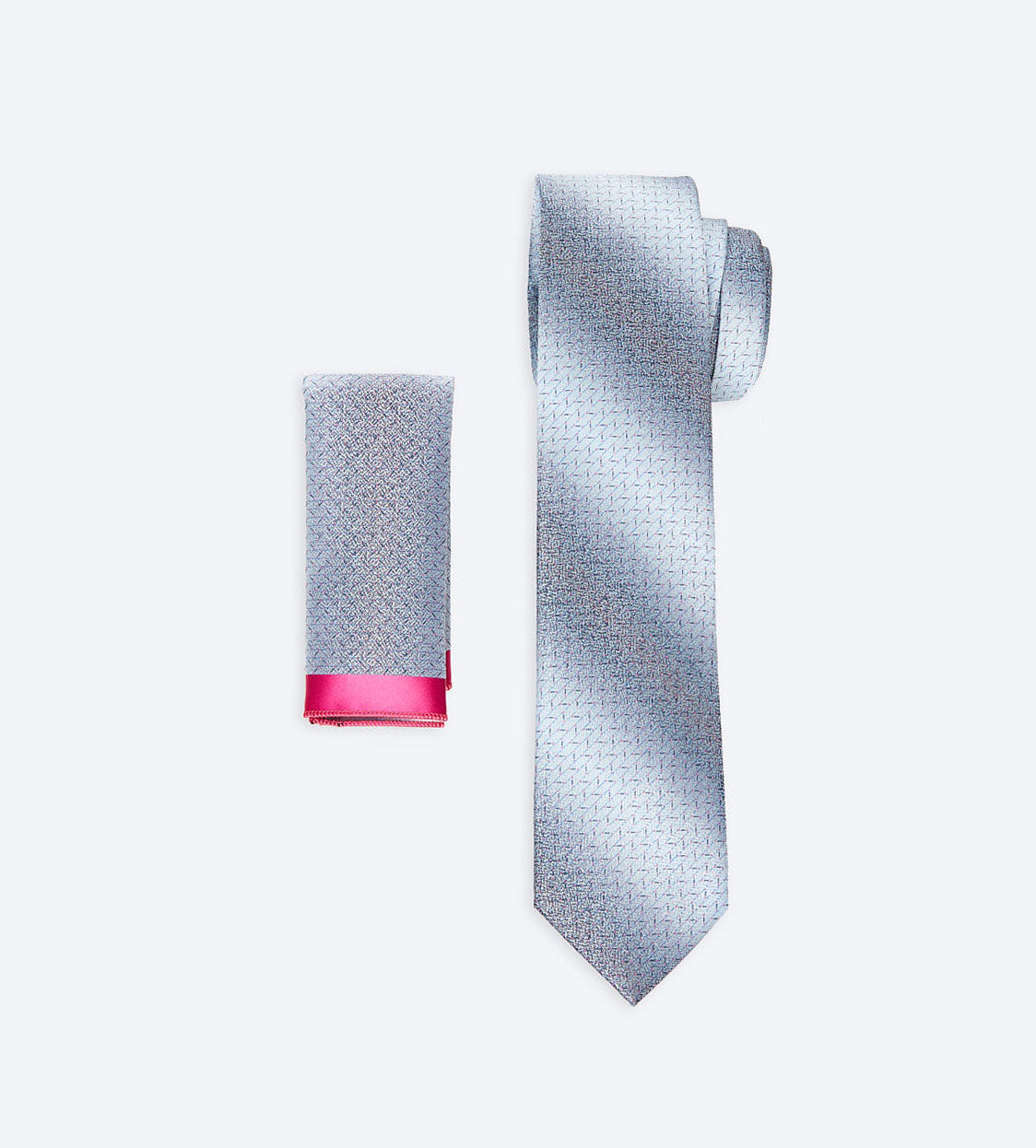 Gray-White Multicolor Tie