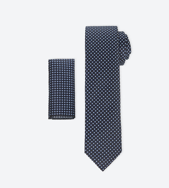 Black-White Dotted Tie