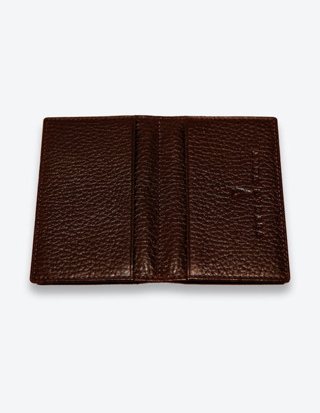 Chocolate Leather Card Holder